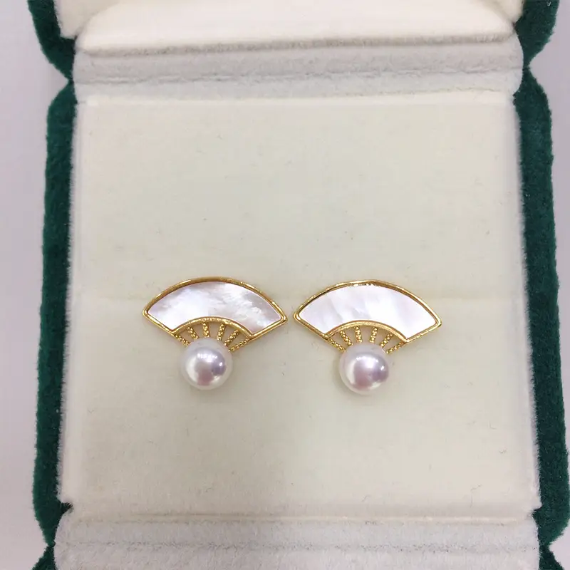 Chinese Style Pearl Pendant Set Gold Chain - Image 5