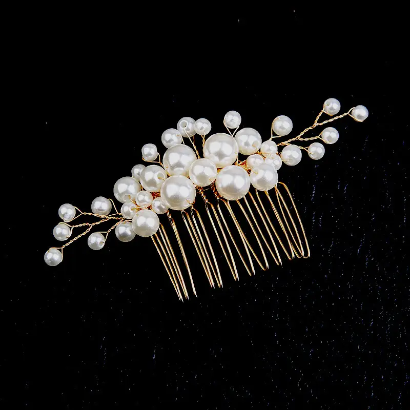 Vintage Pearl Hair Accessories for Bridal Hair Updo - Image 5