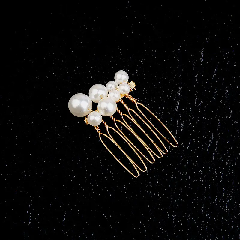 Vintage Pearl Hair Accessories for Bridal Hair Updo — feature 7
