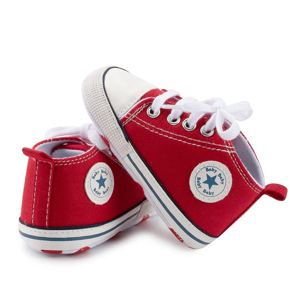 Classic Canvas Baby Shoes Navy White Soft Bottom — feature 12
