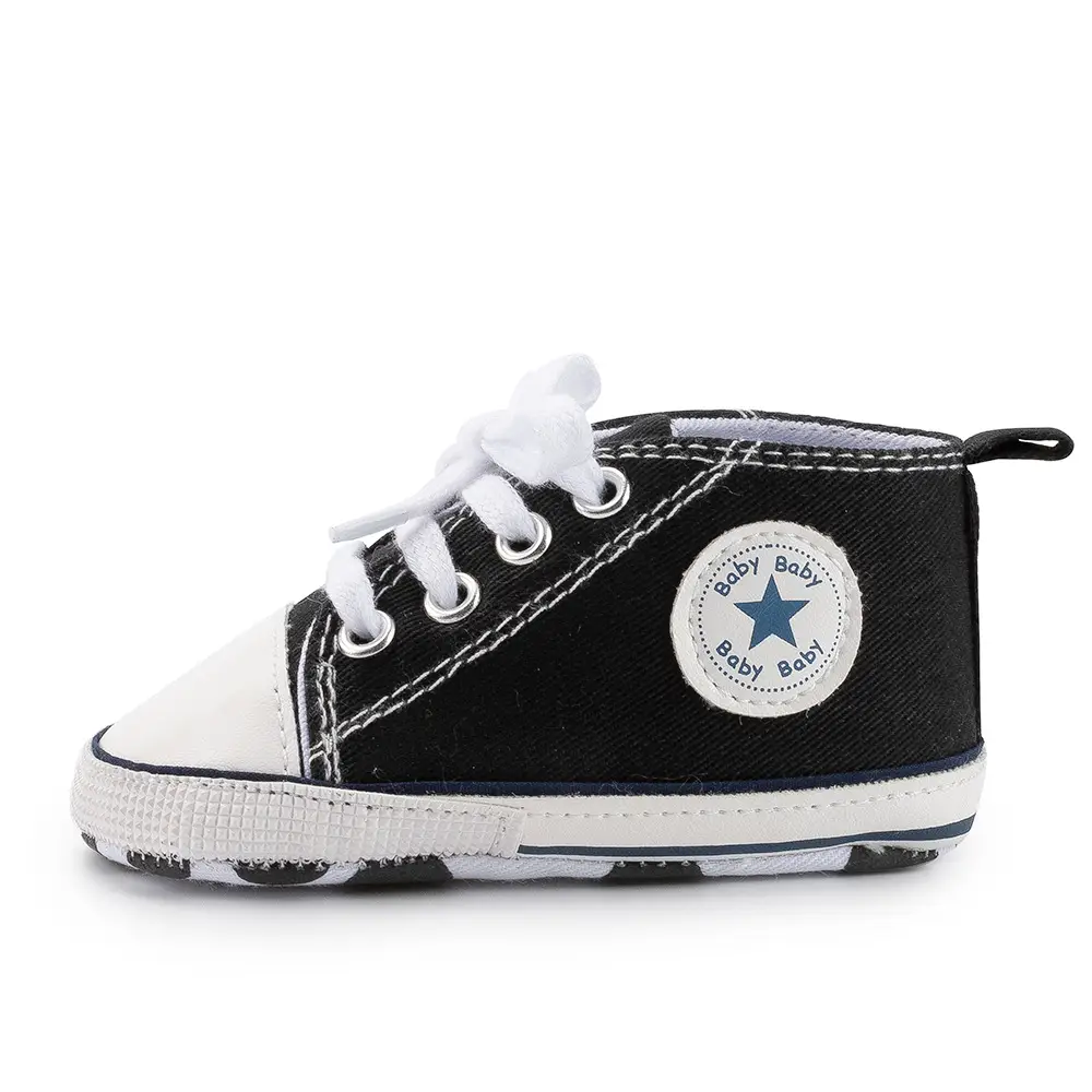 Classic Canvas Baby Shoes Navy White Soft Bottom — feature 14