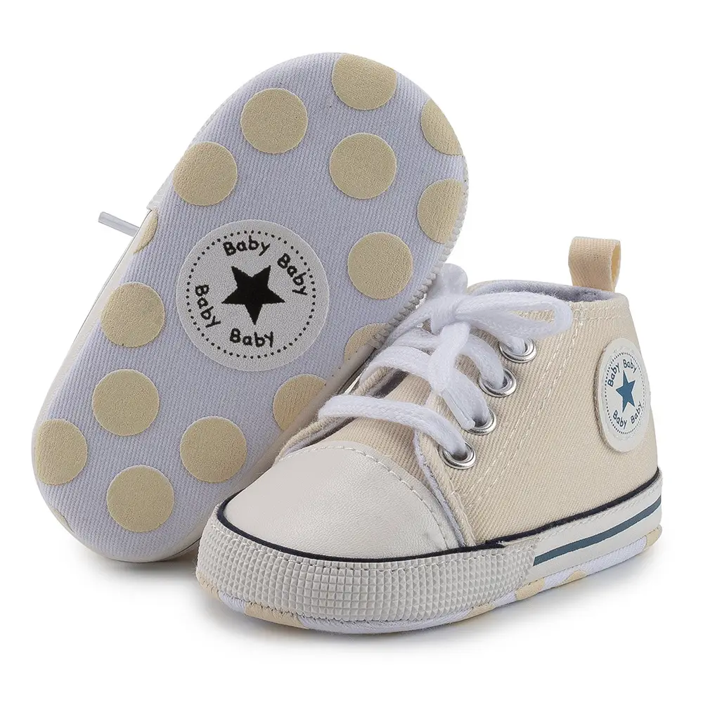 Classic Canvas Baby Shoes Navy White Soft Bottom — feature 17