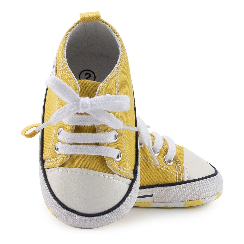 Classic Canvas Baby Shoes Navy White Soft Bottom — feature 20