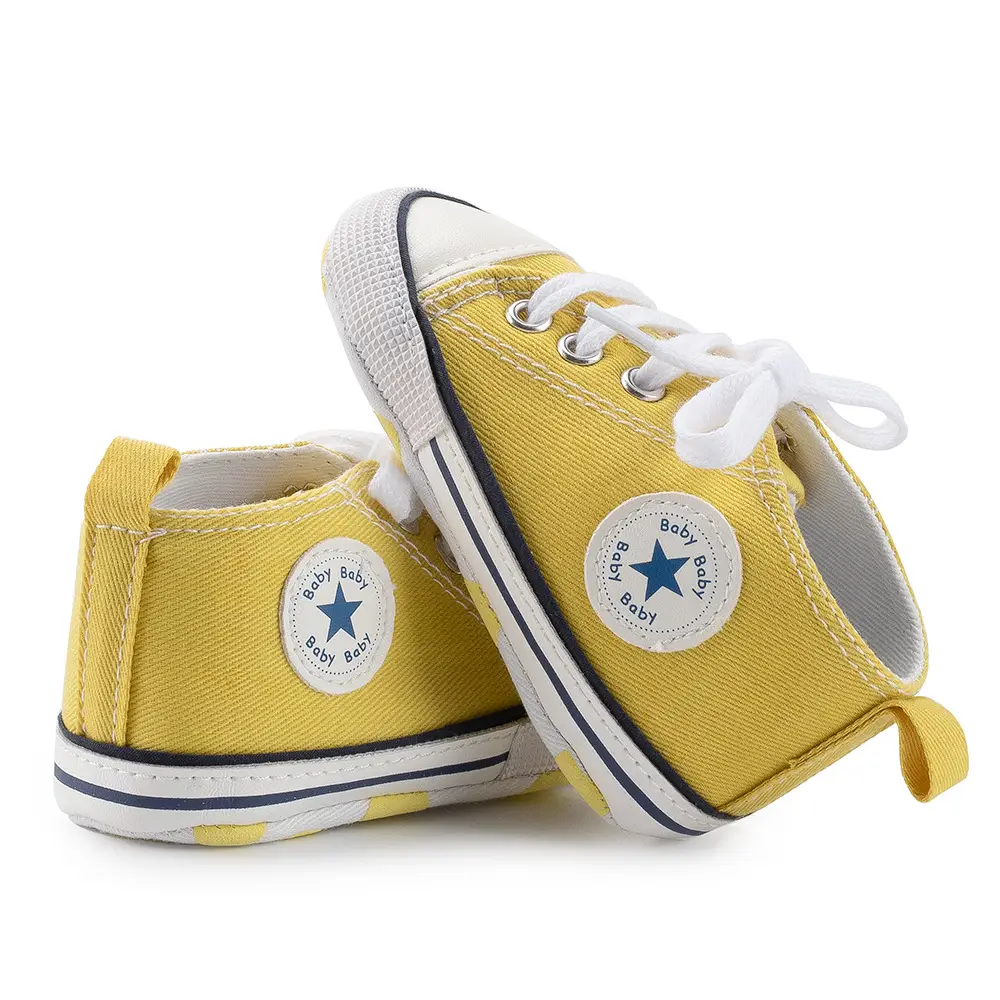Classic Canvas Baby Shoes Navy White Soft Bottom — feature 21
