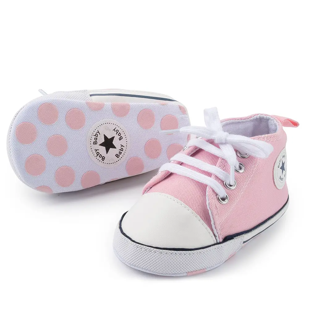 Classic Canvas Baby Shoes Navy White Soft Bottom — feature 23