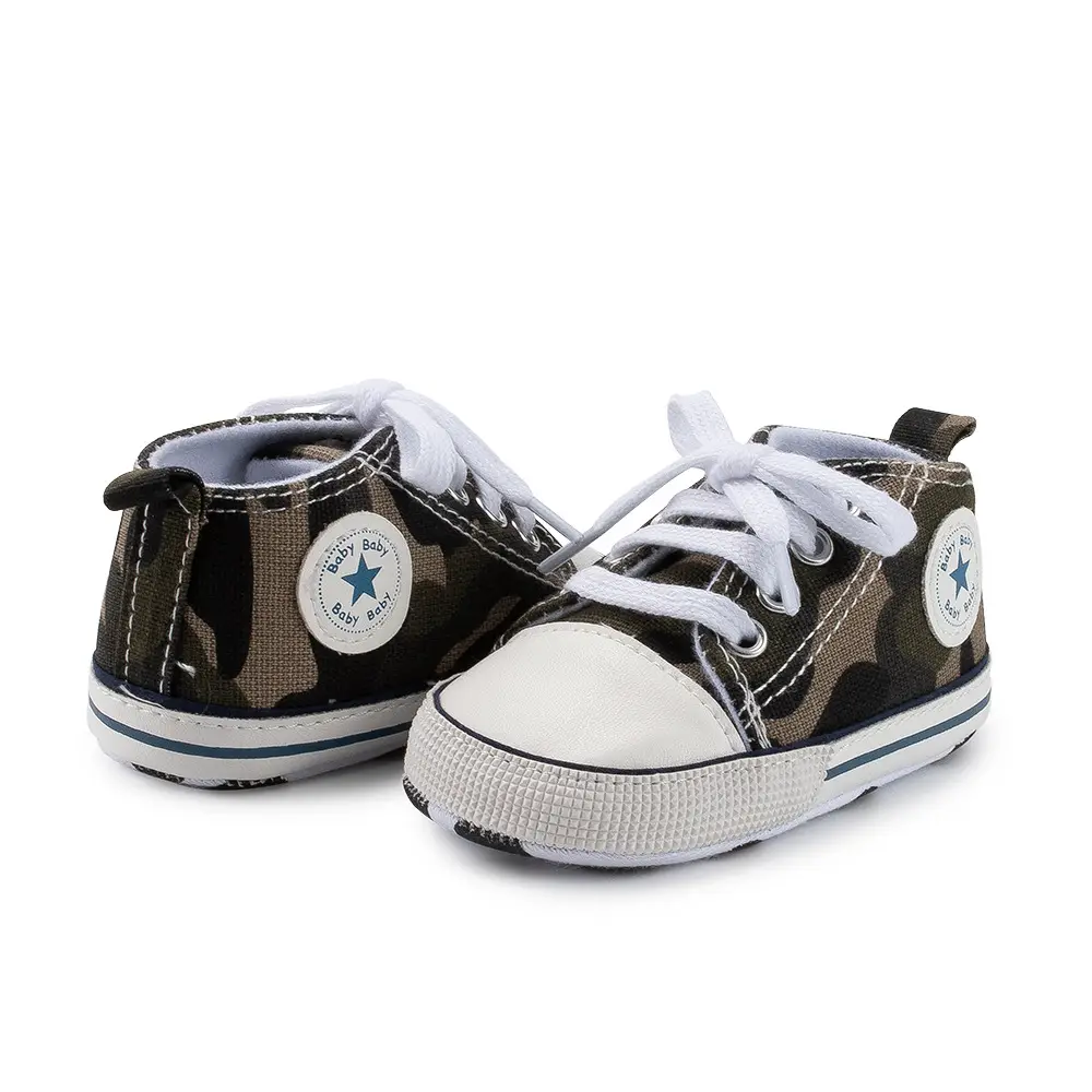 Classic Canvas Baby Shoes Navy White Soft Bottom — feature 29