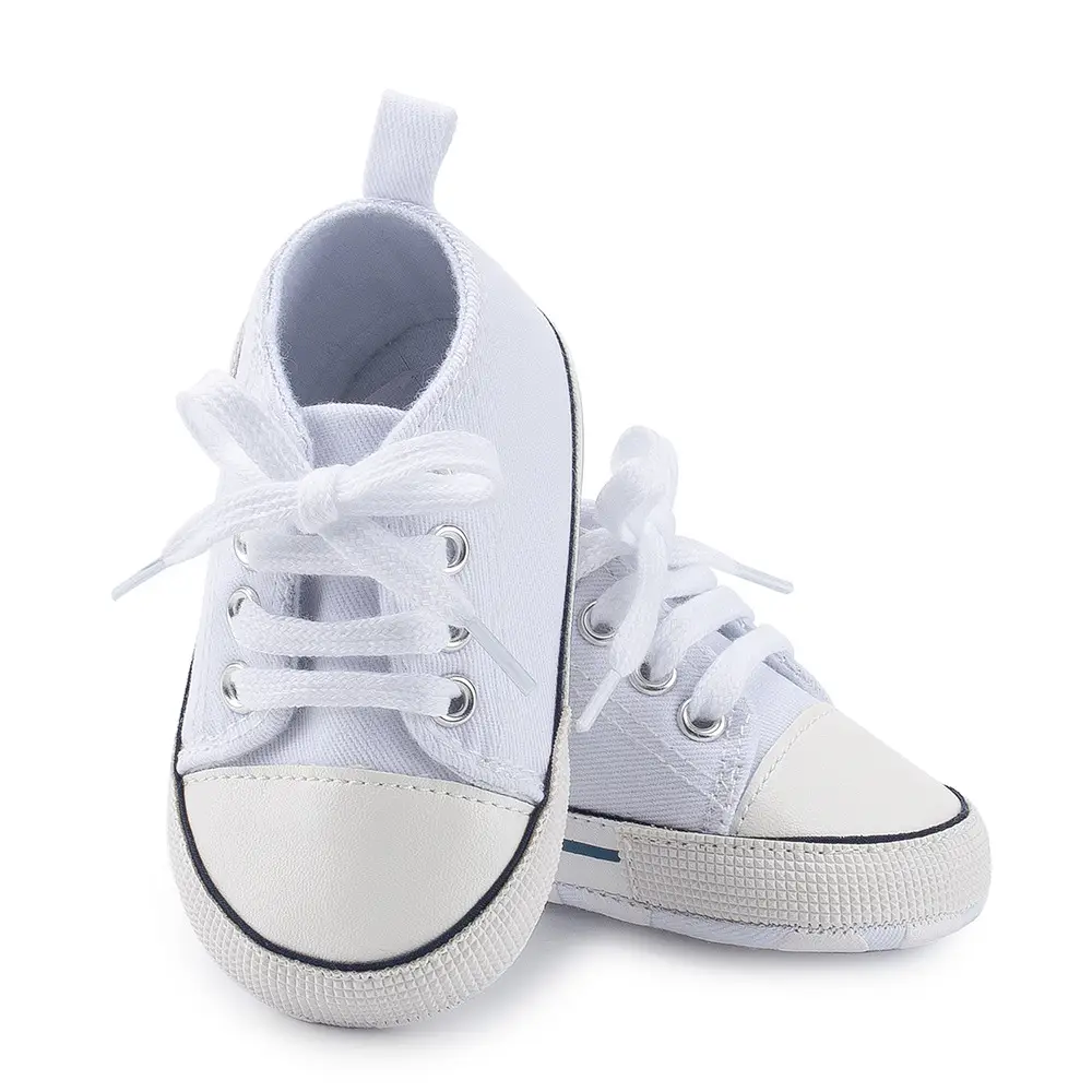 Classic Canvas Baby Shoes Navy White Soft Bottom — feature 7