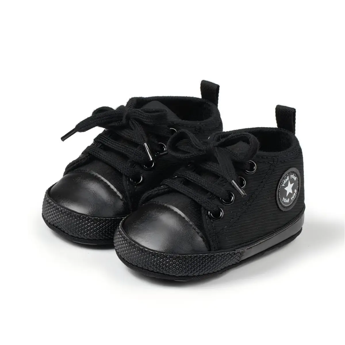 Classic Canvas Baby Shoes Navy White Soft Bottom