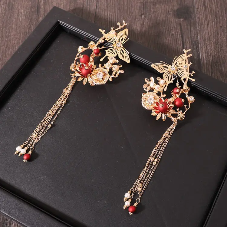 Chinese Bridal Hair Accessories Xiuhe Dragon Phoenix Gown Set — feature 5