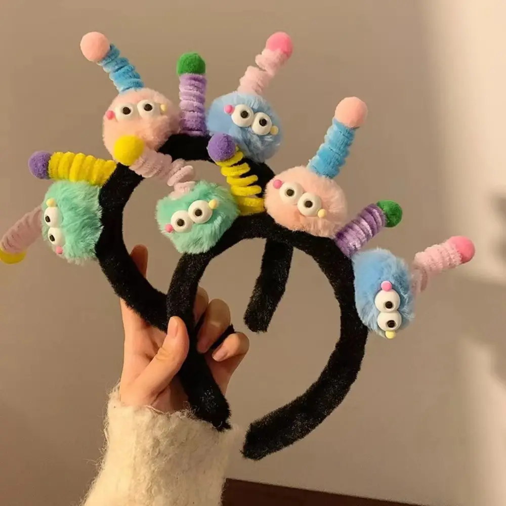 Plush Cartoon Twist Headband for Girls Winter Use