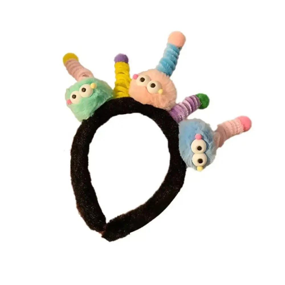Plush Cartoon Twist Headband for Girls Winter Use