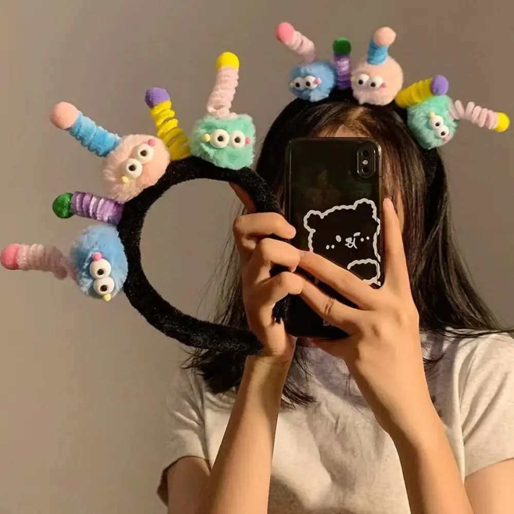 Plush Cartoon Twist Headband for Girls Winter Use — feature 1