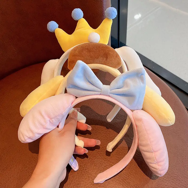 Cute Yellow Hairband for Kids Girls Melody Face Wash — feature 5