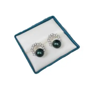 Pearl Earrings with Niche Design 8-9mm Gold Plated - Image 7