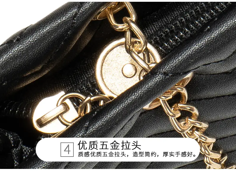 2-piece Wave Embossed Tote Bag Black 2023 — feature 22