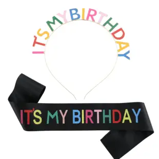 Pretty Girl Hair Headband Crystal Letter Party Accessories — feature 7