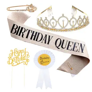 Pretty Girl Hair Headband Crystal Letter Party Accessories — feature 8