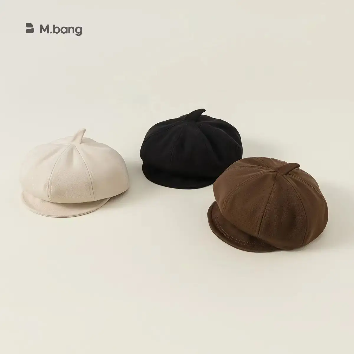 Girls Black Peaked Cap British Octagonal Hat - Image 7