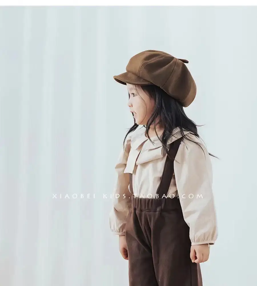 Girls Black Peaked Cap British Octagonal Hat — feature 10