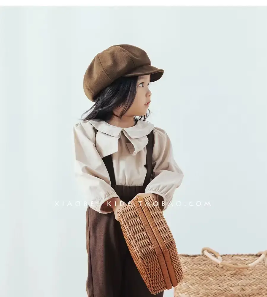 Girls Black Peaked Cap British Octagonal Hat — feature 4