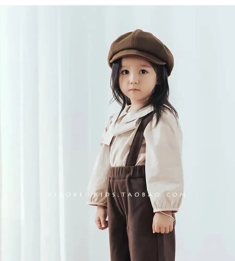 Girls Black Peaked Cap British Octagonal Hat — feature 9