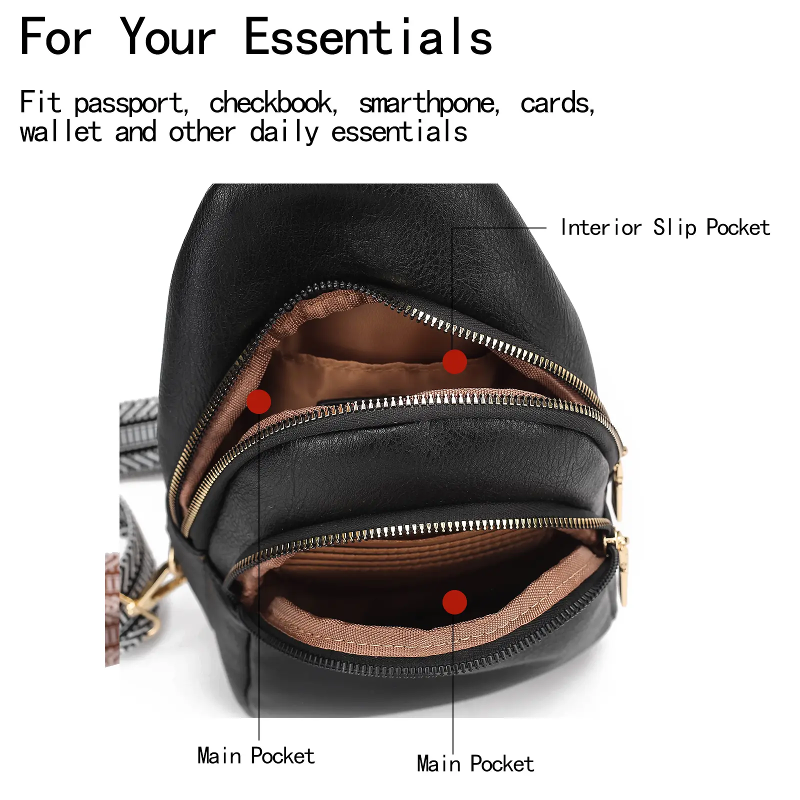 Women's Crossbody Bag Beige 2024 with Mobile Wallet — feature 23
