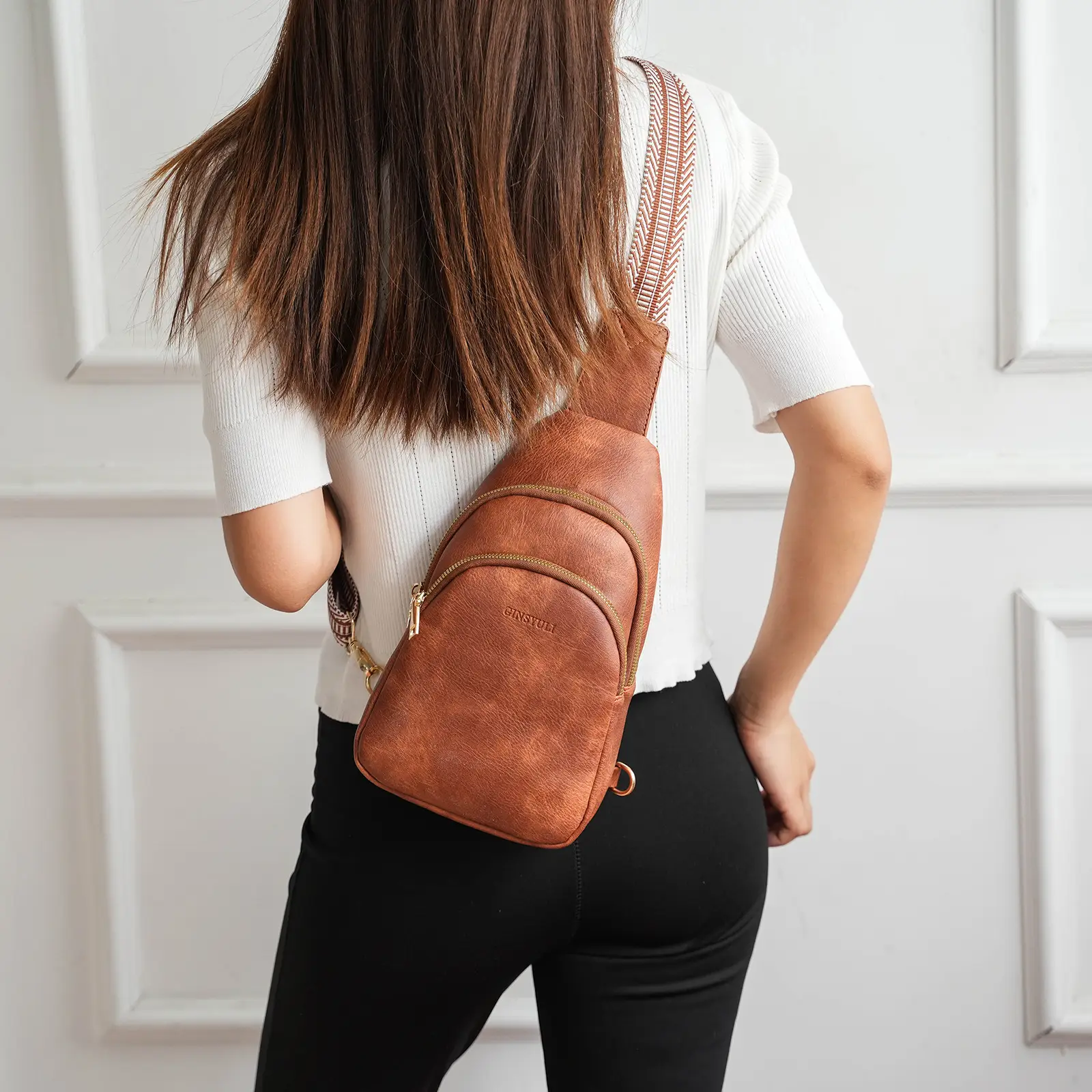 Women's Crossbody Bag Beige 2024 with Mobile Wallet — feature 3