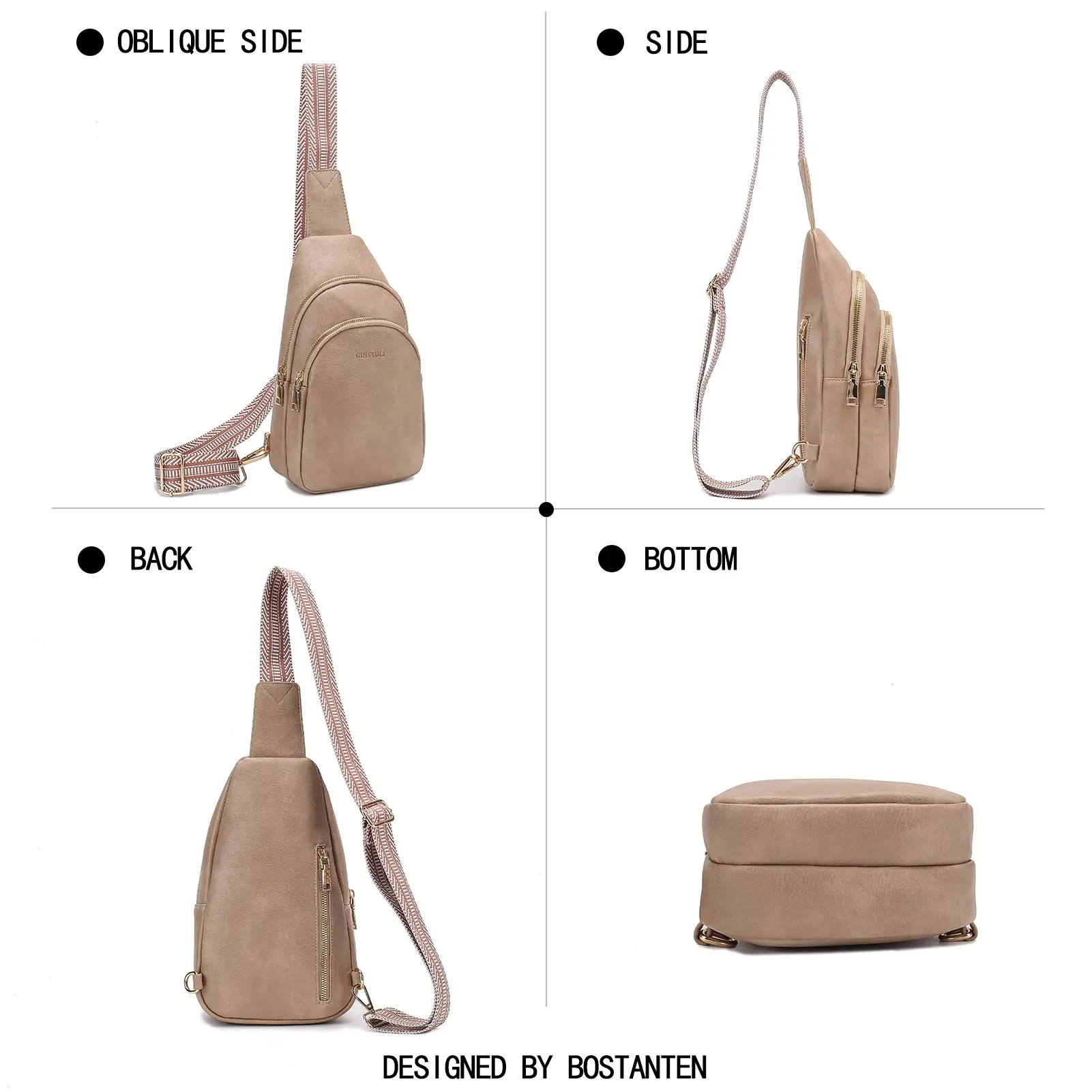 Women's Crossbody Bag Beige 2024 with Mobile Wallet — feature 38