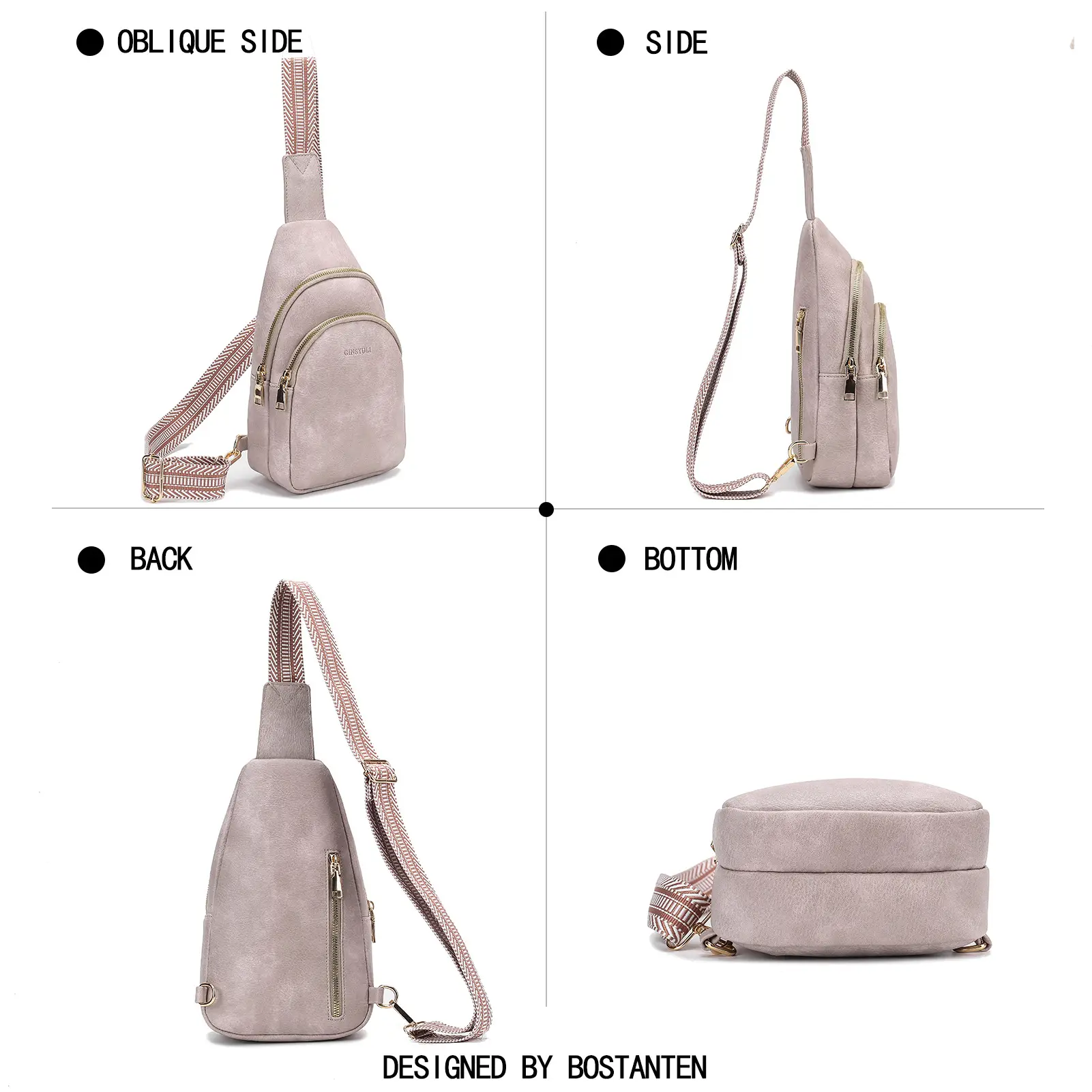 Women's Crossbody Bag Beige 2024 with Mobile Wallet — feature 46