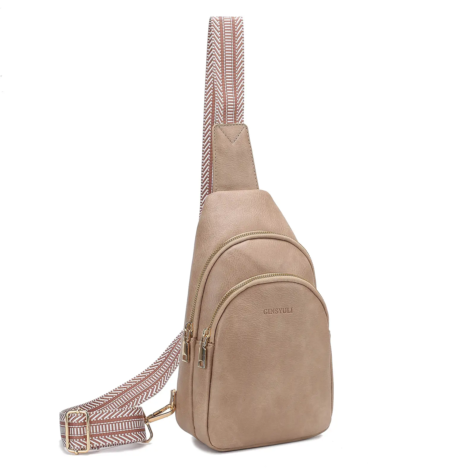 Women's Crossbody Bag Beige 2024 with Mobile Wallet - Image 4