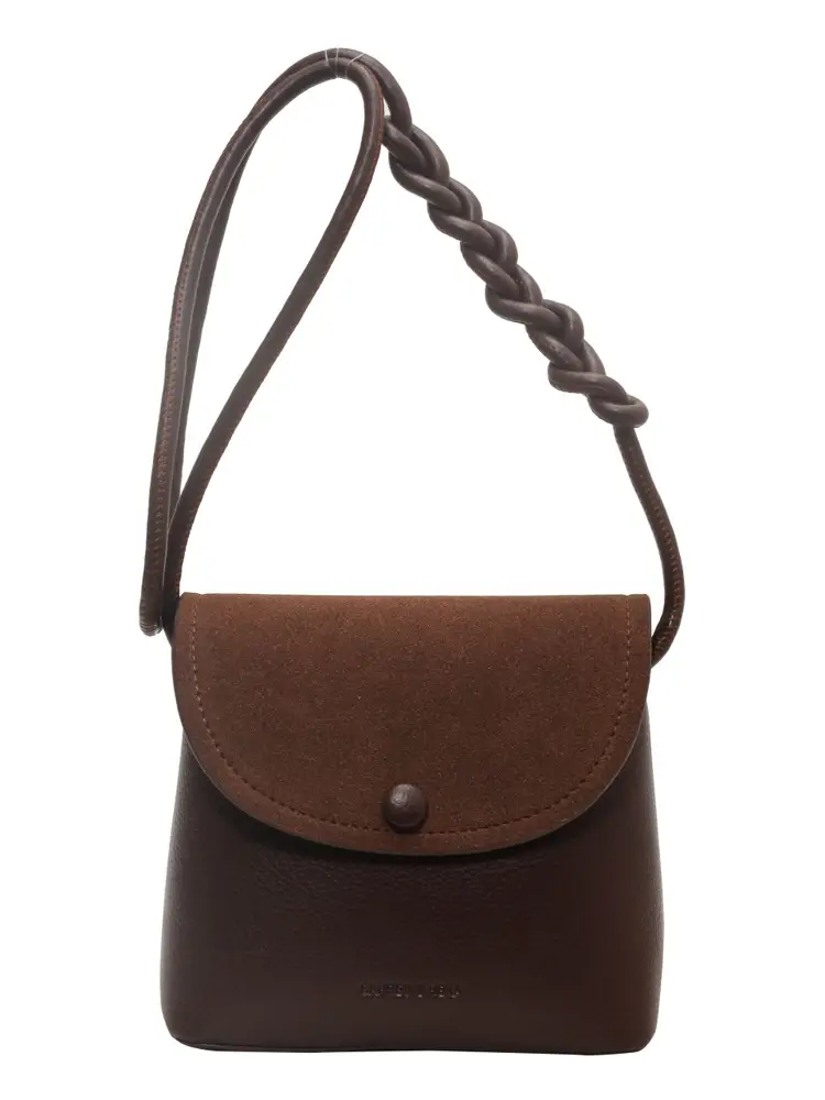 Black Textured Shoulder Bag for Women 2023 - Image 8