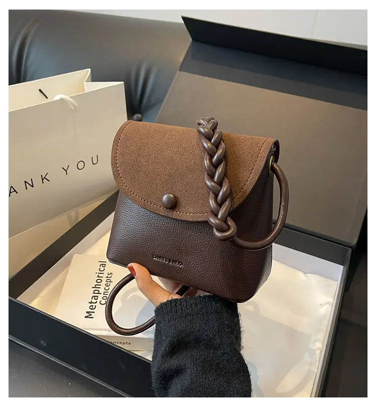 Black Textured Shoulder Bag for Women 2023 — feature 1