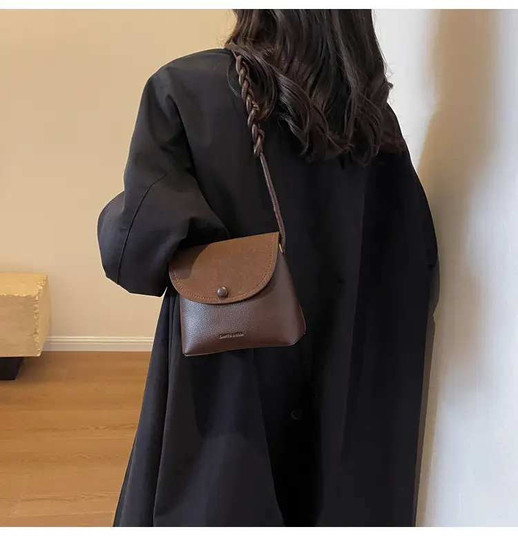Black Textured Shoulder Bag for Women 2023 — feature 10