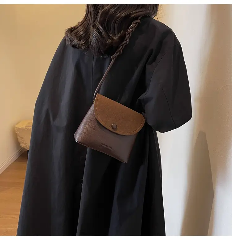 Black Textured Shoulder Bag for Women 2023 — feature 12