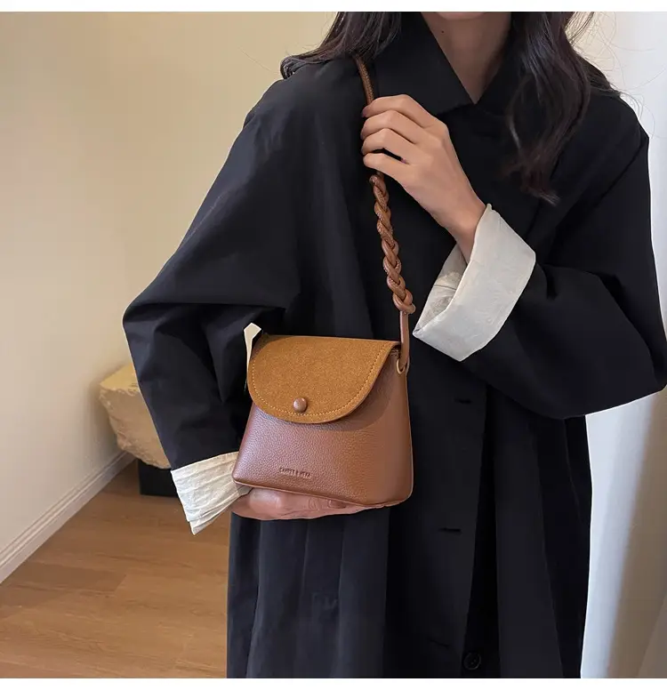 Black Textured Shoulder Bag for Women 2023 — feature 13