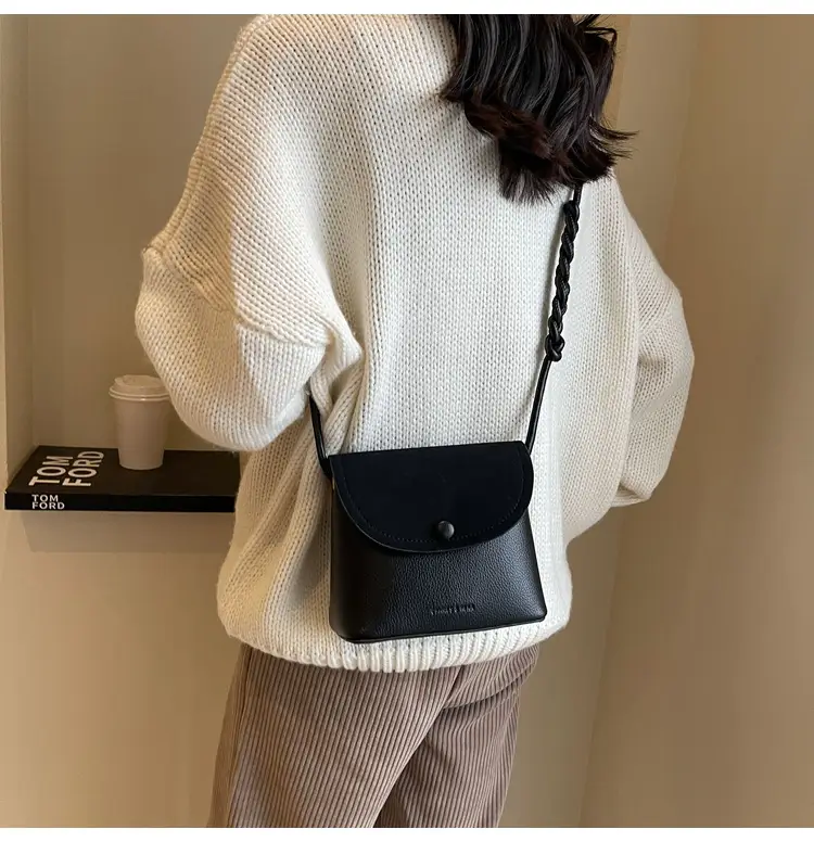Black Textured Shoulder Bag for Women 2023 — feature 16