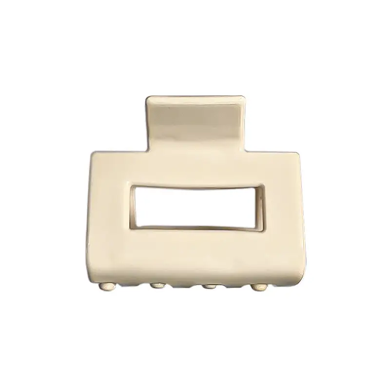 Pure White Acetate Hair Clips Set for Women - Image 10