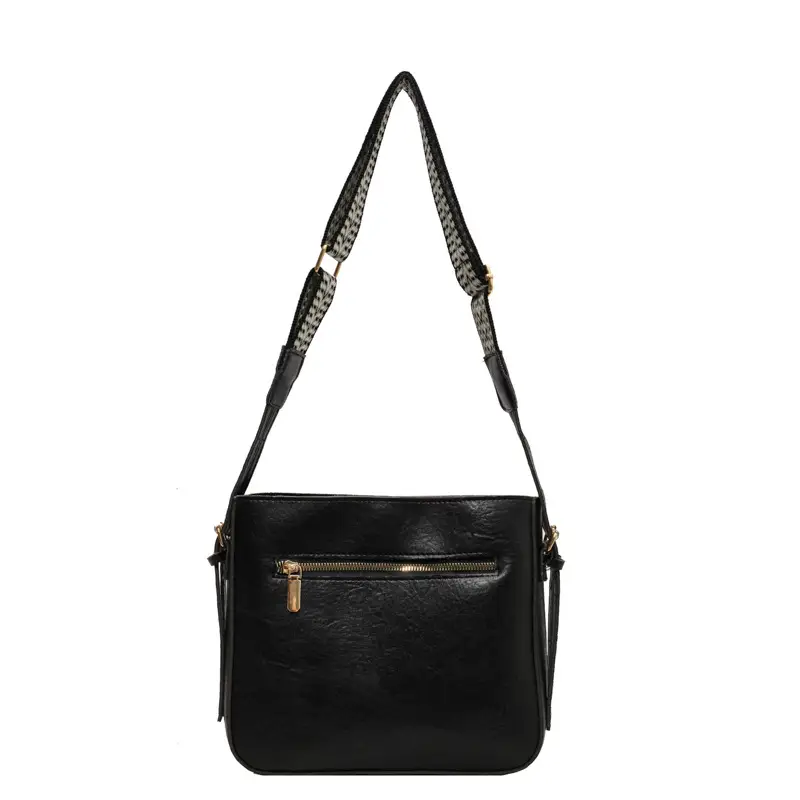 Women Retro Brown Leather Shoulder Bag 2023 Winter - Image 9