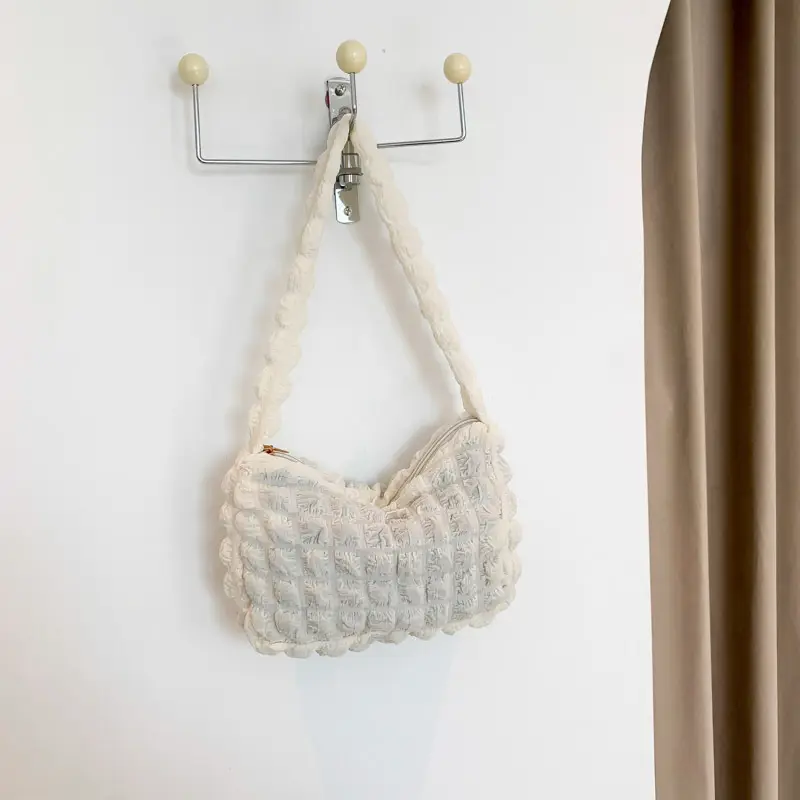 Black Crochet Shoulder Bag for Women 2023