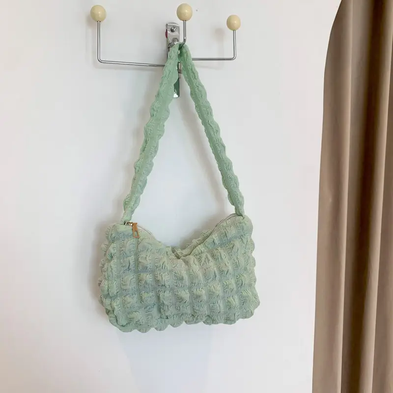 Black Crochet Shoulder Bag for Women 2023