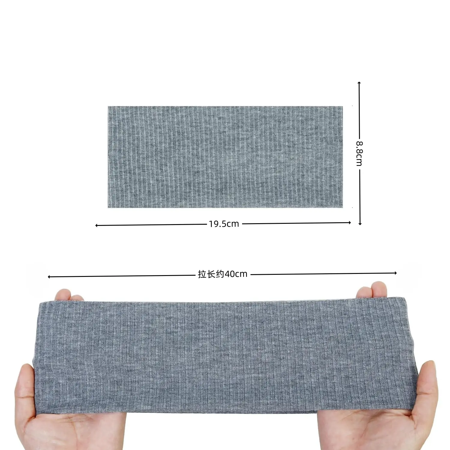 Pink Knitted Yoga Headband with Wide Strap - Image 71