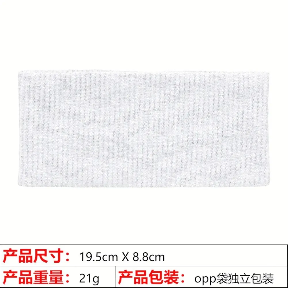 10 # White striped headband