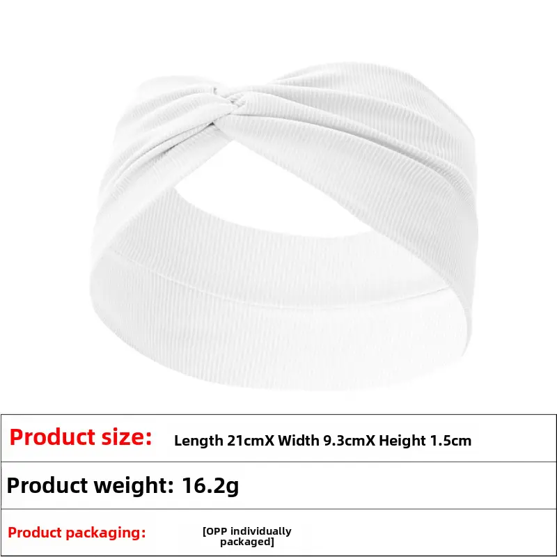 Pink Knitted Yoga Headband with Wide Strap - Image 32