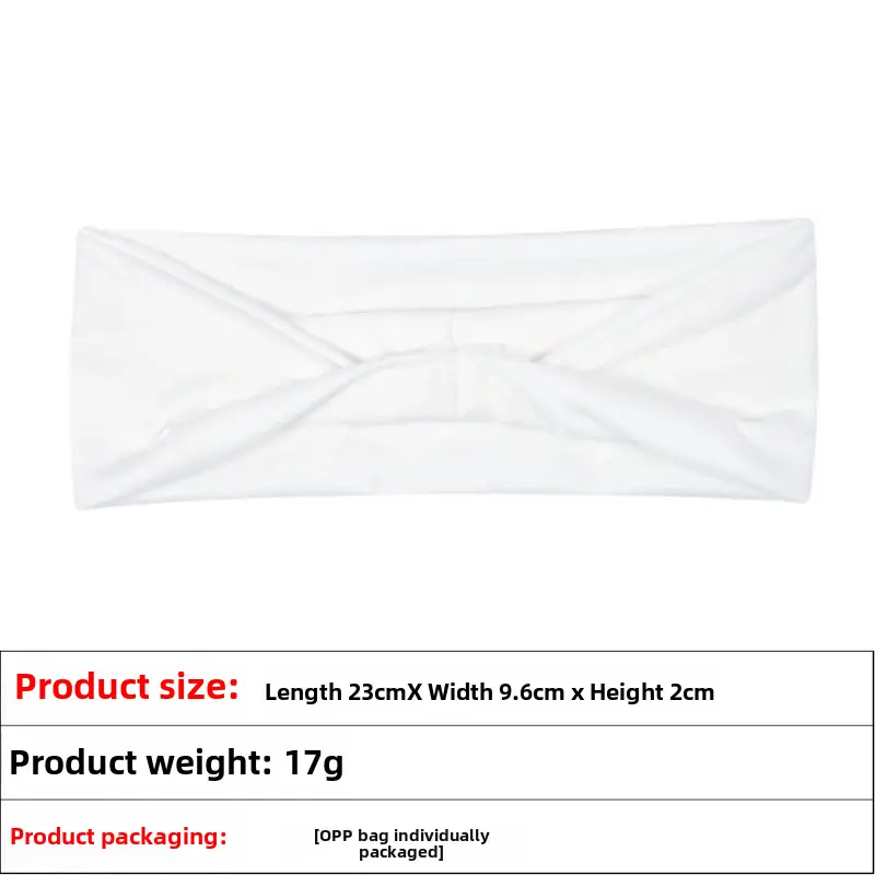 Pink Knitted Yoga Headband with Wide Strap - Image 39