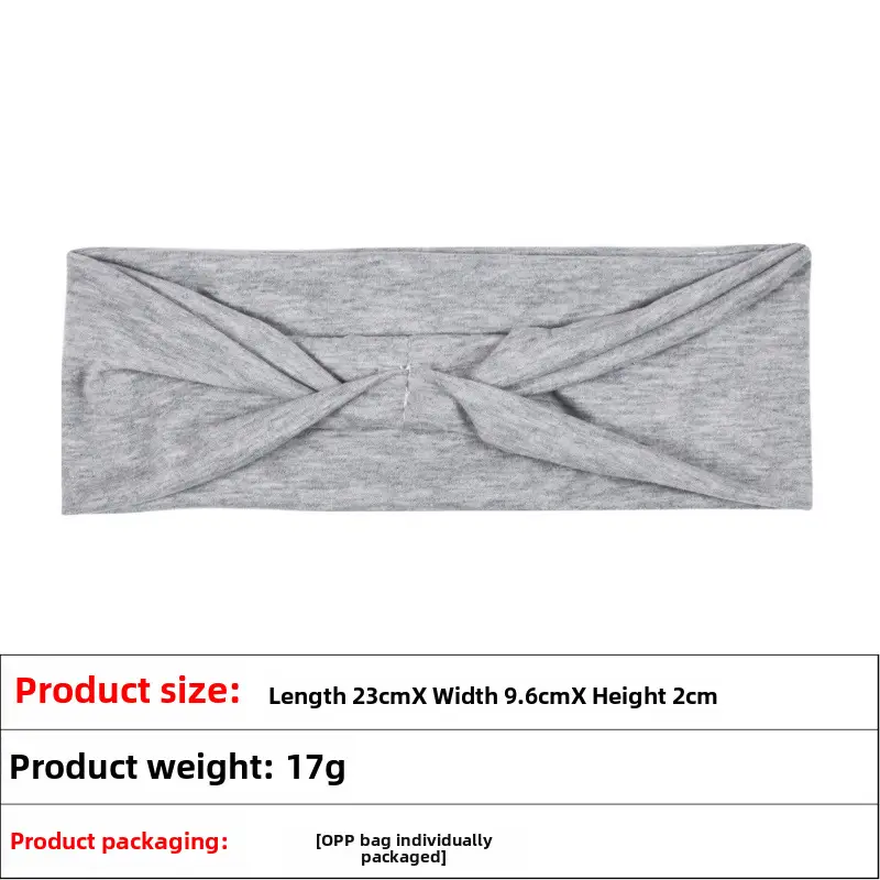 Pink Knitted Yoga Headband with Wide Strap - Image 40