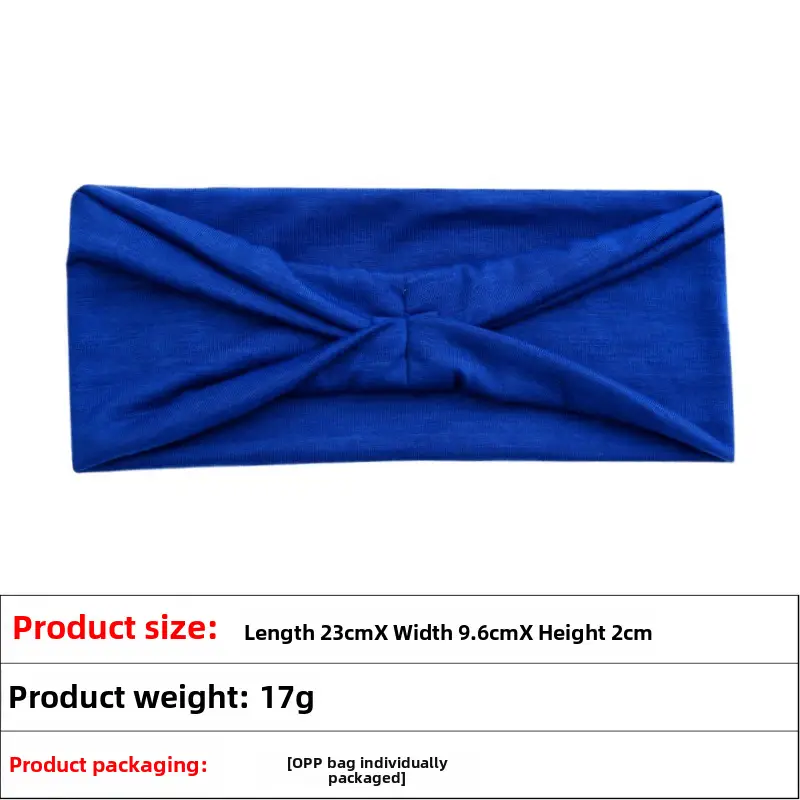 Pink Knitted Yoga Headband with Wide Strap - Image 45