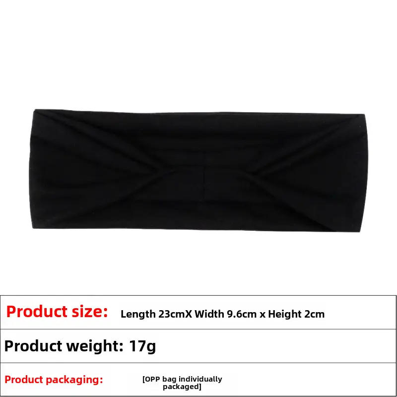 Pink Knitted Yoga Headband with Wide Strap - Image 47