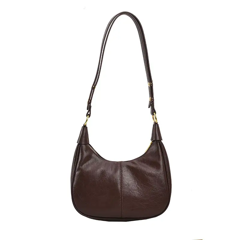Retro Saddle Bag for Women Black Leather 2023