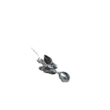 Silver Butterfly Pearl Necklace Set for Women - Image 6