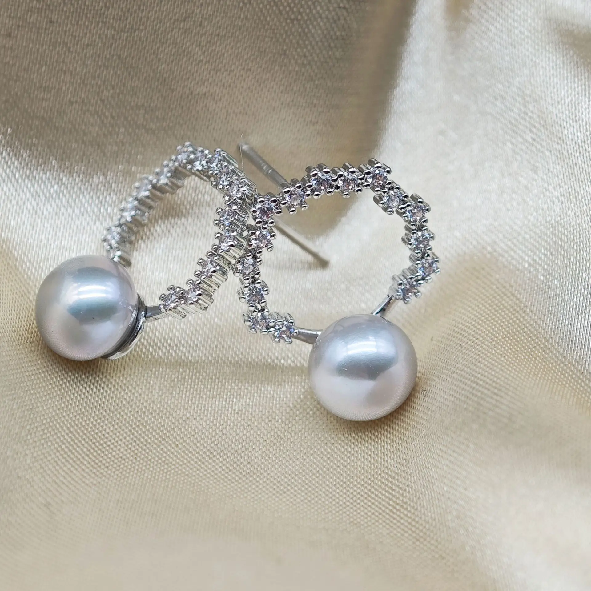 S925 Sterling Silver Pearl Earrings Same Style — feature 6